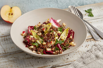 Cicorino apple quinoa salad