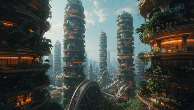 Vision of Future Cities | Concept Art for Sustainable Living