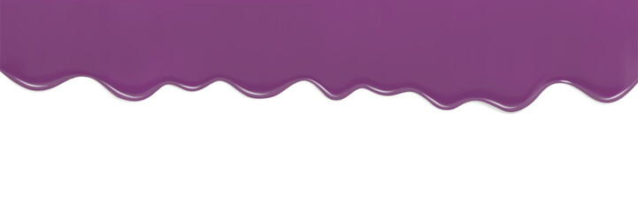 Blackberry Jam Dripping Over White Background