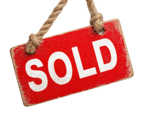 Real estate sale sign property listing graphic design isolated on transparent background