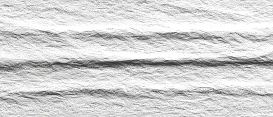 Abstract textured surface of white, rippled material