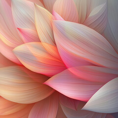 Close up of pink and white flower petals with soft lighting creating a dreamy abstract pattern