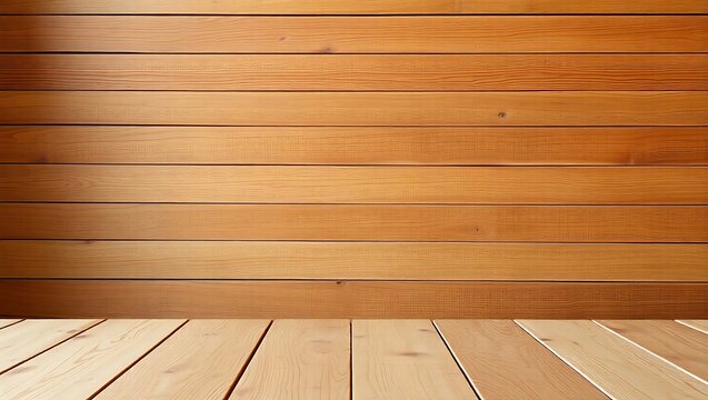 wooden floor and wall