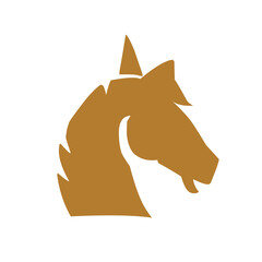 horse head logo design icon