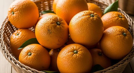 oranges in a basket