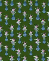 Seamless Flower Fabric Patterns   