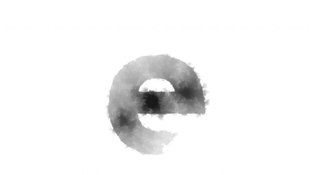 The lowercase letter &ldquo;e&rdquo; appears as if ink has bled onto the paper