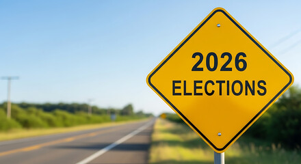 2026 Elections Road Sign