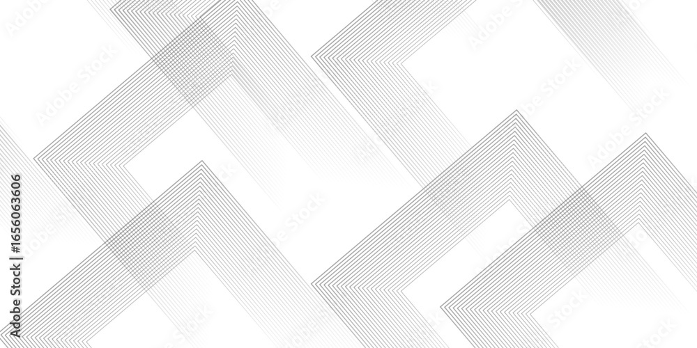 Poster abstract grey lines on white background with luxury shapes architecture plan. modern pattern elegant