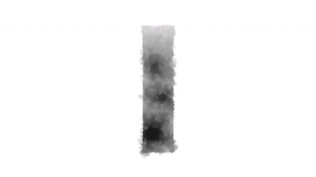 The lowercase letter &ldquo;l&rdquo; appears as if ink has bled onto the paper