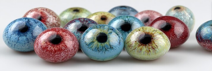 Colorful eye-like beads