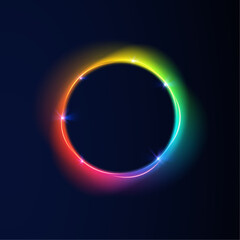 Light glow stylish abstract cosmos illustration galaxy night universe earth planet sun star eclipse solar moon sphere circle ball neon background science astronomy subtle design gradient
