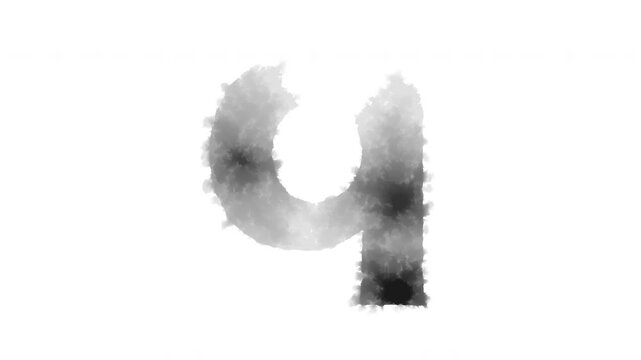 The lowercase letter &ldquo;q&rdquo; appears as if ink has bled onto the paper