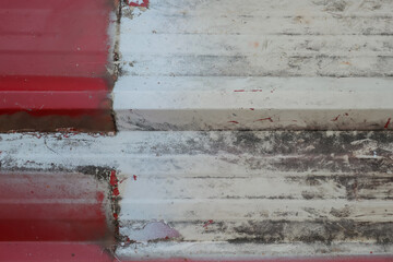 Graffiti on red brick wall with textured surface and vintage look
