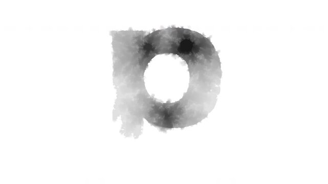 The lowercase letter &ldquo;p&rdquo; appears as if ink has bled onto the paper