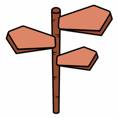 Obraz premium wooden arrow sign