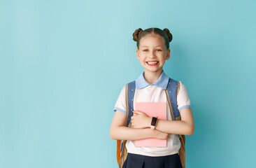 girl is ready to back to school