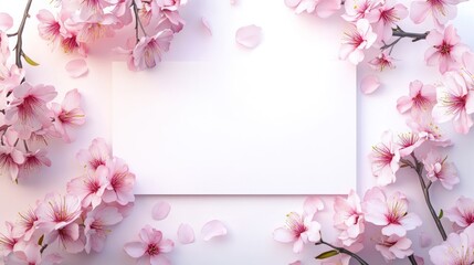 Pink cherry blossoms arrangement