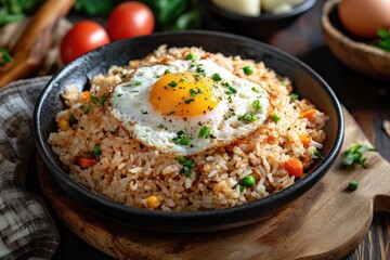 Fried rice with sunny-side-up egg (1)