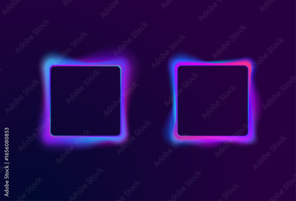 Poster design blends round circular shapes glowing neon gradient light wave abstract background spiral swir