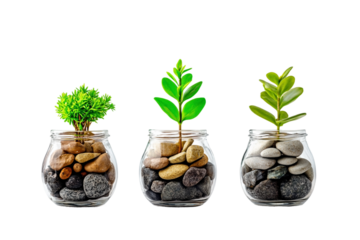 Long term goal setting isolated on transparent background