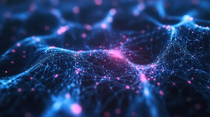Neural Pathways Forming Artificial Intelligence Brain