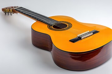 Close-up of an acoustic guitar