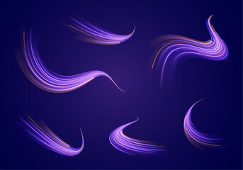 Technology connects digital network stream motion streak neon blur abstract line pattern futuristic trail energy electric glow pink blue design