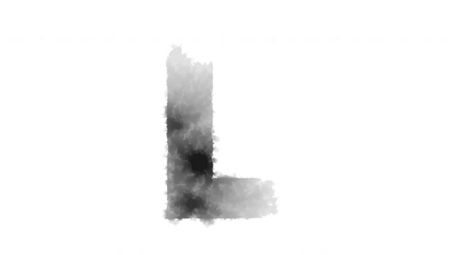 The letter &ldquo;L&rdquo; appears as if ink has bled onto the paper