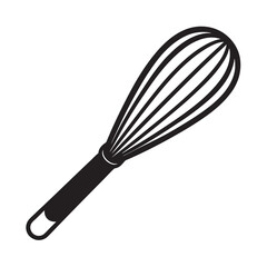 kitchen whisk isolated on white