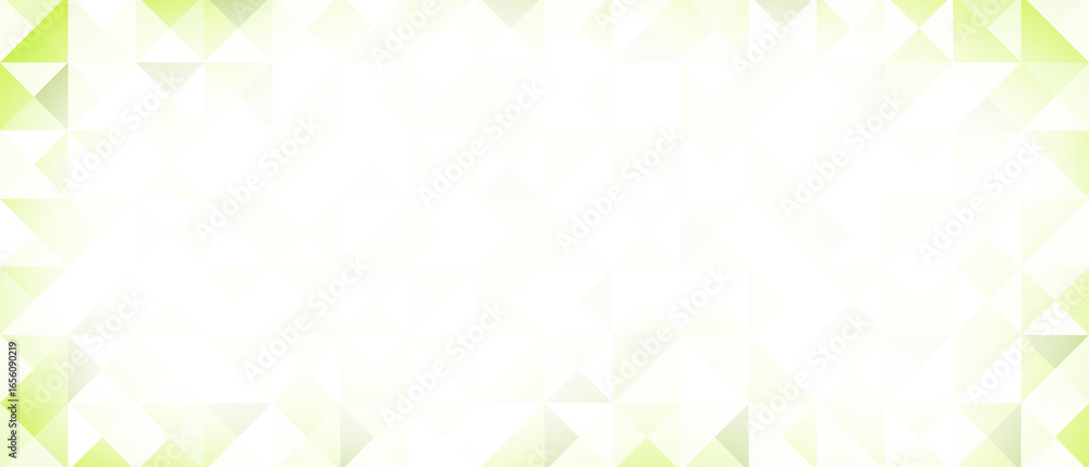 Poster minimal light green background with translucent triangles