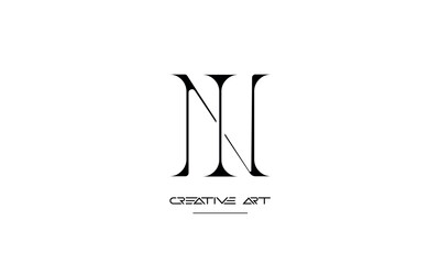 NI, IN, N, I abstract letters logo monogram