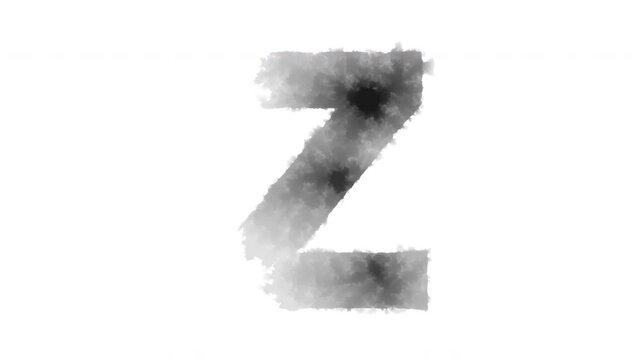 The letter &ldquo;Z&rdquo; appears as if ink has bled onto the paper