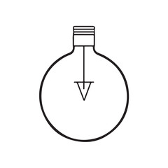 Set of light bulb icons in clean vector style. Includes classic incandescent bulbs, LED bulbs, glowing bulbs, and symbolic light bulbs representing ideas or innovation