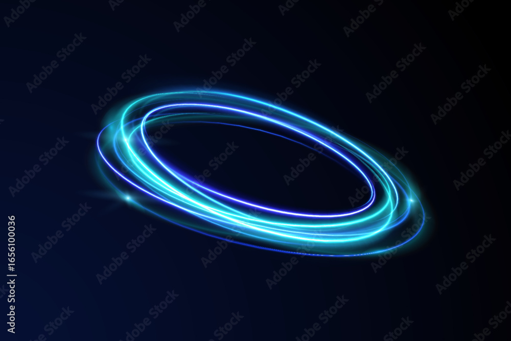 Wall mural light swirls across abstract lines speed rotation motion shimmer three-dimensional purple glistering