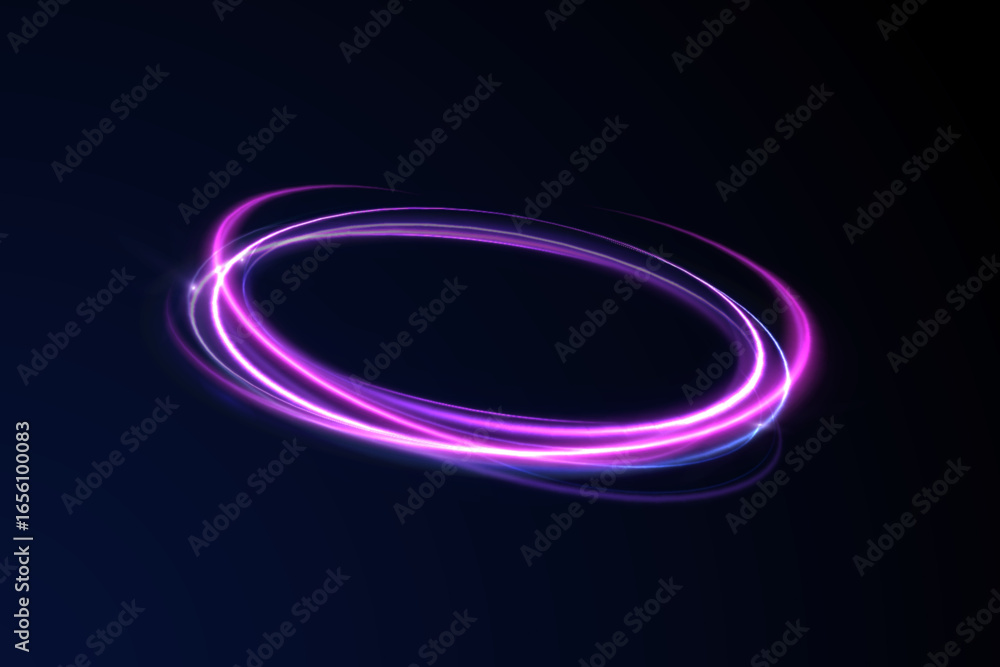 Poster motion flows with light abstract swirl lines speed rotation background shimmer three-dimensional pur