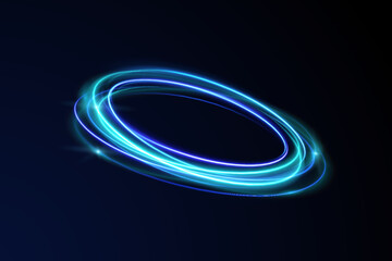 Light swirls across abstract lines speed rotation motion shimmer three-dimensional purple glistering shiny flash beam magic neon trail glowing wind glow miracle transparent wave effect blur border gol © Little Monster 2070