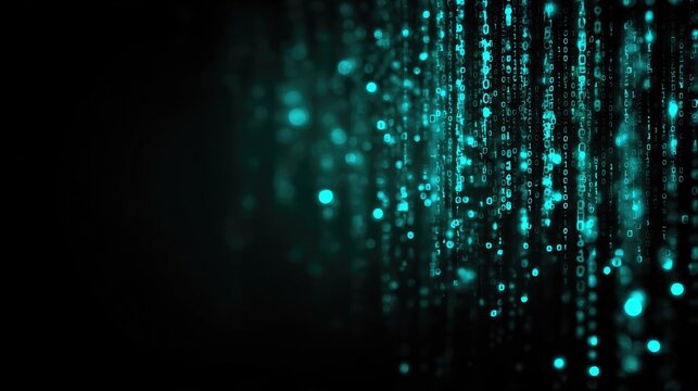 Teal digital code streams cascading