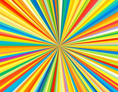 Raster illustration of abstract colorful explosion symbolizing excitement and creativity