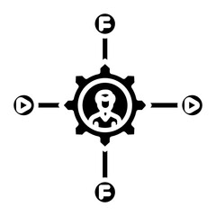 Social Media Management Icon