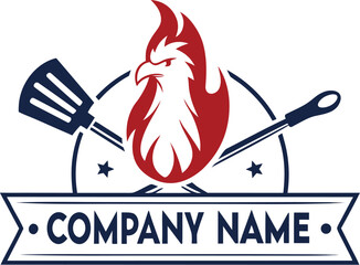 Spicy restaurant menu design with a red hot chili pepper and elegant fork and knife illustrations