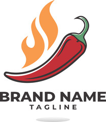 A fiery red hot chili pepper, a spicy symbol of nature's heat, is a fresh and healthy ingredient for food