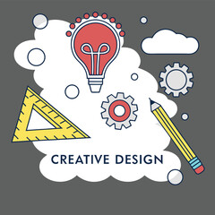 Creative ideas for business innovation are often symbolized by a glowing lightbulb concept