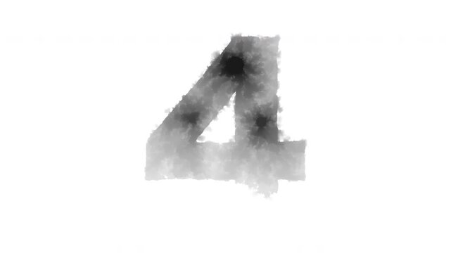 The number &ldquo;4&rdquo; appears as if ink has bled onto the paper