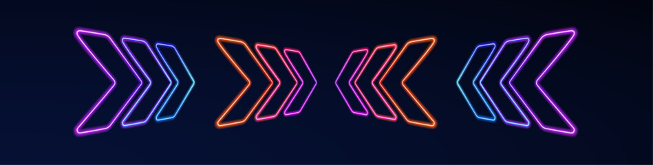 Social media template gradient neon frame rectangle smoke haze mist glow futuristic border pink blue red orange purple design element transparent light vector banner led background
