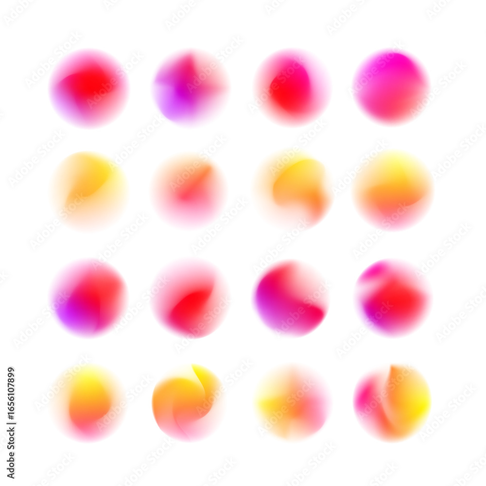 Poster shape aura gradient abstract background blur mesh design three-dimensional element gradation vector 
