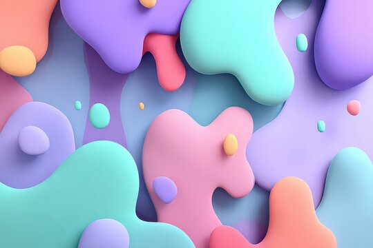 Abstract Pastel Blob Design