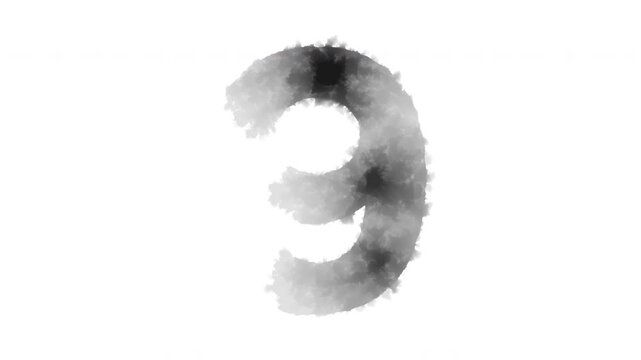 The number &ldquo;9&rdquo; appears as if ink has bled onto the paper