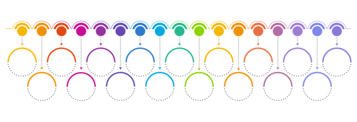 Infographic design with icons and 17 options or steps. Infographics business concept.