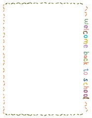 Back To School Border 